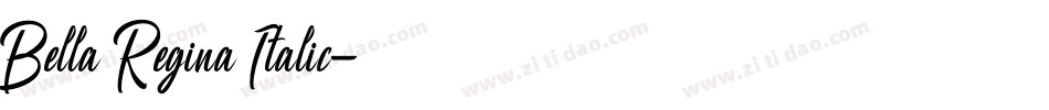 Bella Regina Italic字体转换
